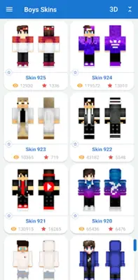 Boys Skins for Minecraft PE android App screenshot 12